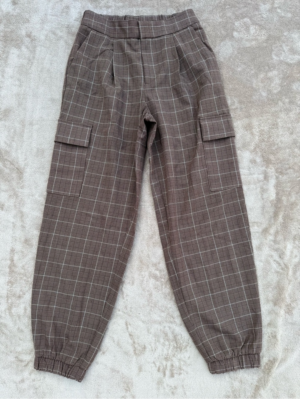 A New Day plaid high rise ankle jogger pants